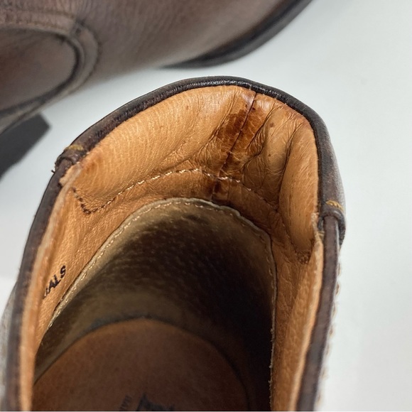 NFS Born Women’s Rachel Brown Leather Heeled Ankle Booties Size 6.5 / 37 - Picture 13 of 15